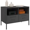 TV Stand Black 68 X 39 X 50.5 Cm Steel