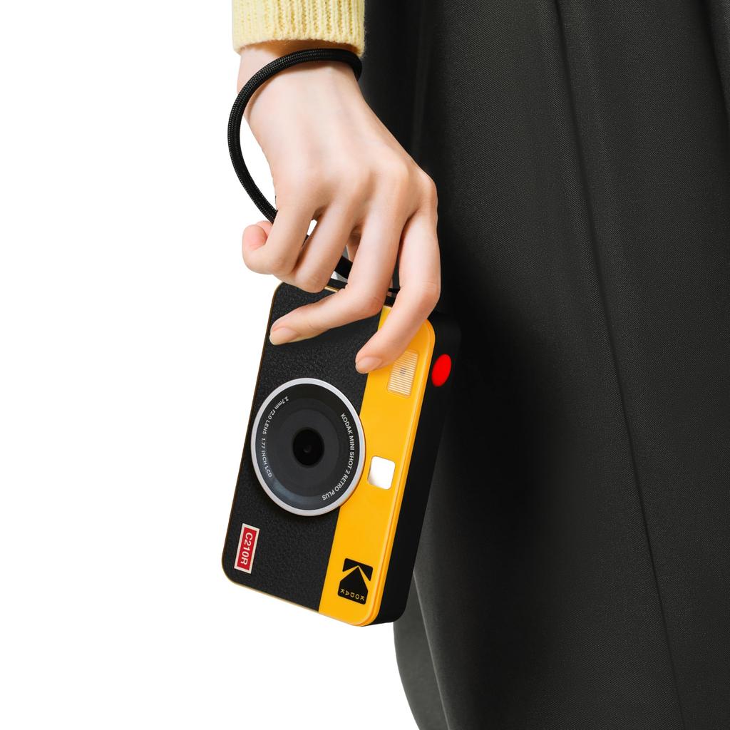 Kodak Mini Shot 2 Retro 4PASS Instant Camera Photo Printer Camera Body Yellow 2-in-1 & (5.3x8.6cm) + (8 sheets) + 30-sheet bundle,
