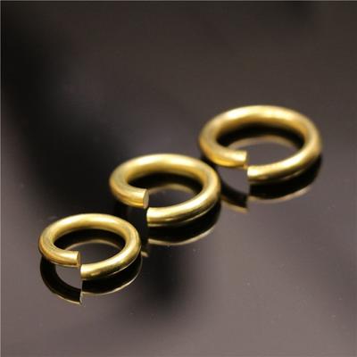 Solid Metal Open O Ring Seam Round Jump Ring Garments Shoes Leather Craft Bag Jewelry Findings Repair Connectors