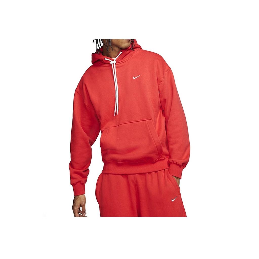 Nike Casual Sport Fleece Pullover Hoodie With Drawstring Men Tops Red CD6393-657