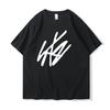 Fashion Trend Short Sleeved Anime Casual Cute T-shirt Round Neck 's Casual Loose Kawaii Loose Streetwear
