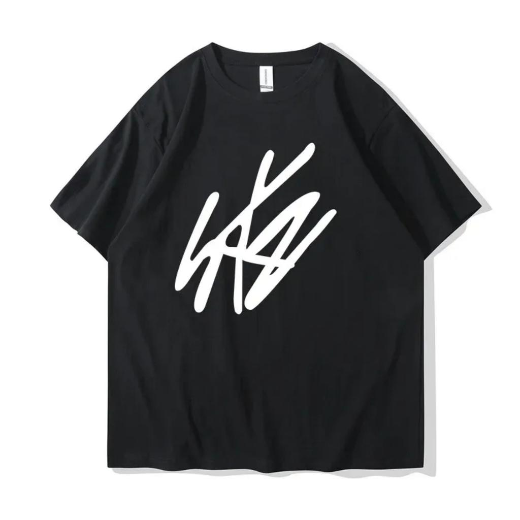 Fashion Trend Short Sleeved Anime Casual Cute T-shirt Round Neck 's Casual Loose Kawaii Loose Streetwear
