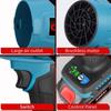 Brushless 3 Gears Adjustable Electric Air Blowers 300000RPM Turbo Jet Fan Handheld Leaf Blower Dust Blowing Power Tool