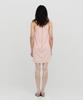 SEALOT Shirred Neck Chain Mini Dress (Pink)