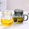 325ml Tea Water Separation Filter Tea Cup High Borosilicate Glass Tea Cups with Infuser Office Flower Tea Mug