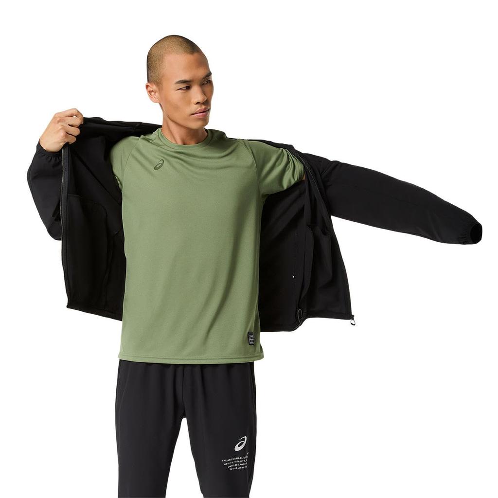 Training Wear WATER REPELLENT STRETCH WOVEN HOODIE PERFORMANCE BLACK L [ASICS]