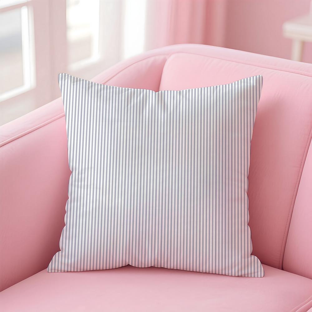 Stripes Cushion Cover Comfortable Reversible Pillow Cover Ideal for Car Sofa Bedroom Beyond
