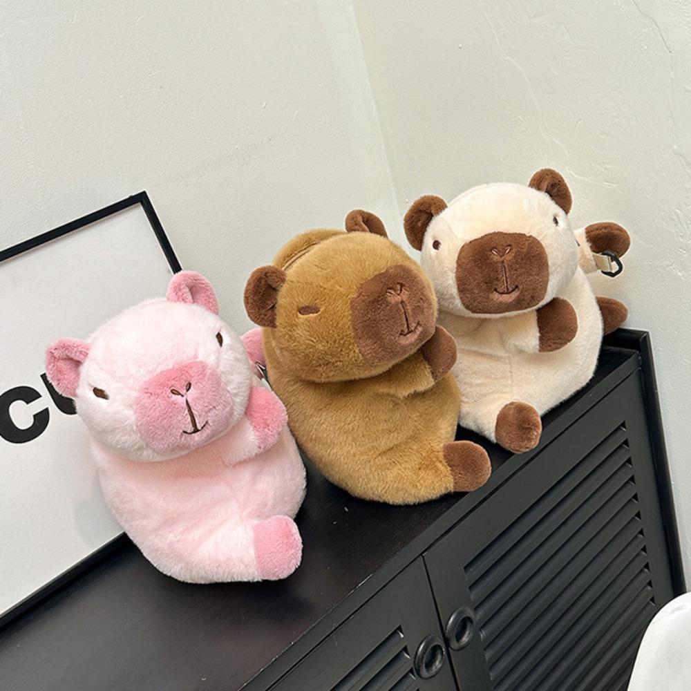 

ПП Хлопок Капибара Плюшевый Рюкзак Мультфильм Животных Мультфильм Сумка Через Плечо Домашний Декор Партии