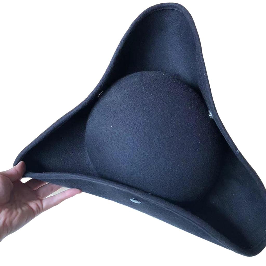 Halloween Pirate Hat Decor Tricorn for Masquerade Party