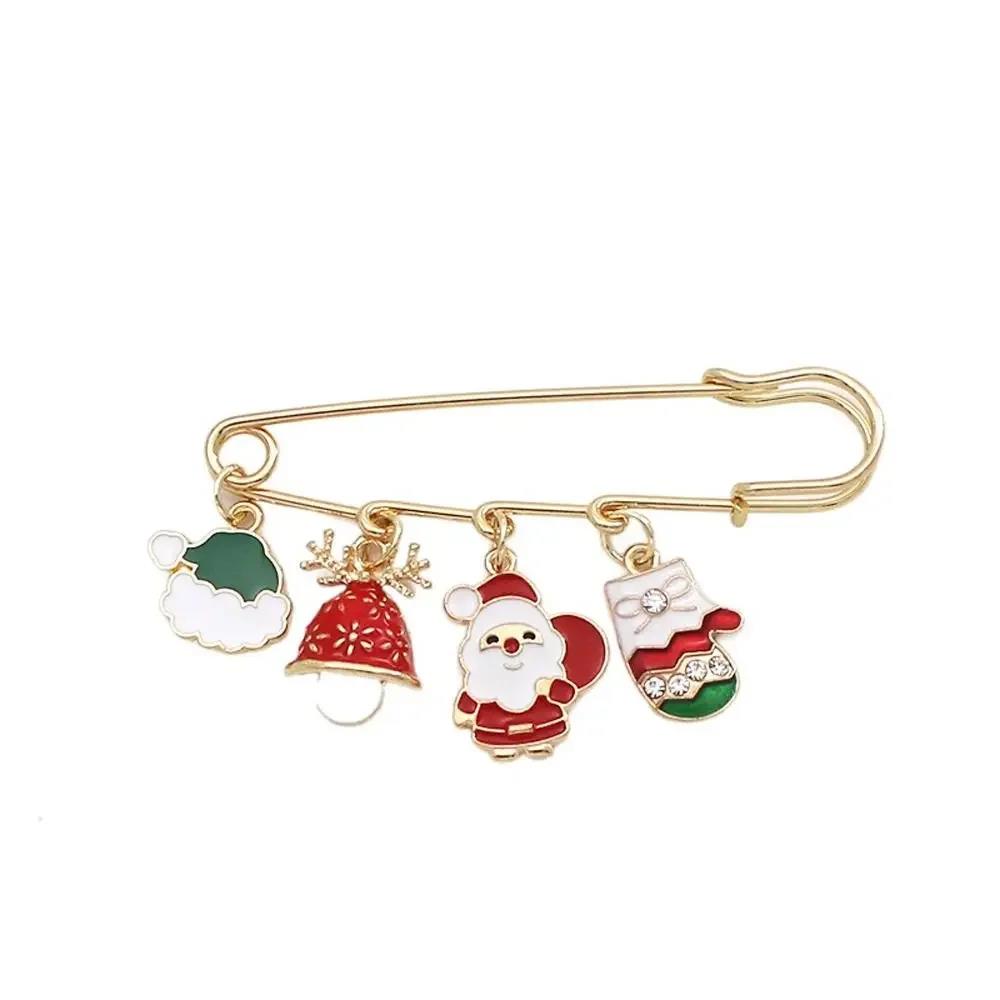 Kawaii Enamel Electroplate Brooch Cat Cartoon Alloy Antiglare Geometric Lapel Pin Women