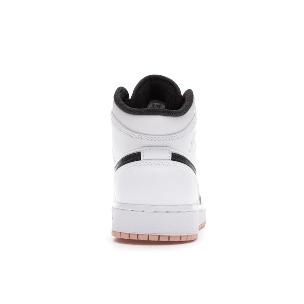 Air Jordan 1 Mid GS White Arctic Orange Kids Sneakers Anthracite 554725-180