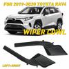 Pair Front Windshield Wiper Side Cowl Extension Cover Trim For Toyota RAV4 19-20