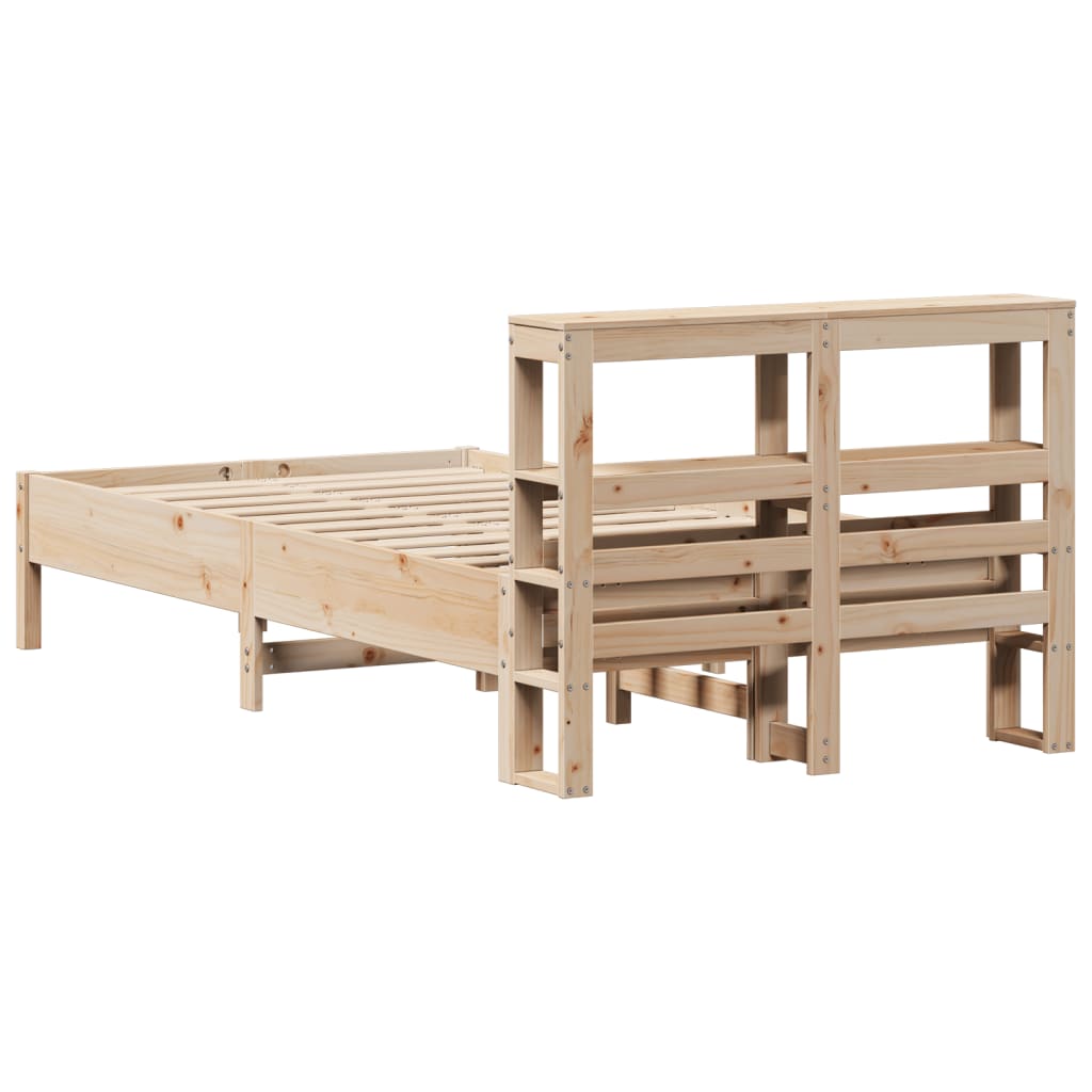 Solid Wood Bed Without Mattress 120 X 200 Cm Pine Wood