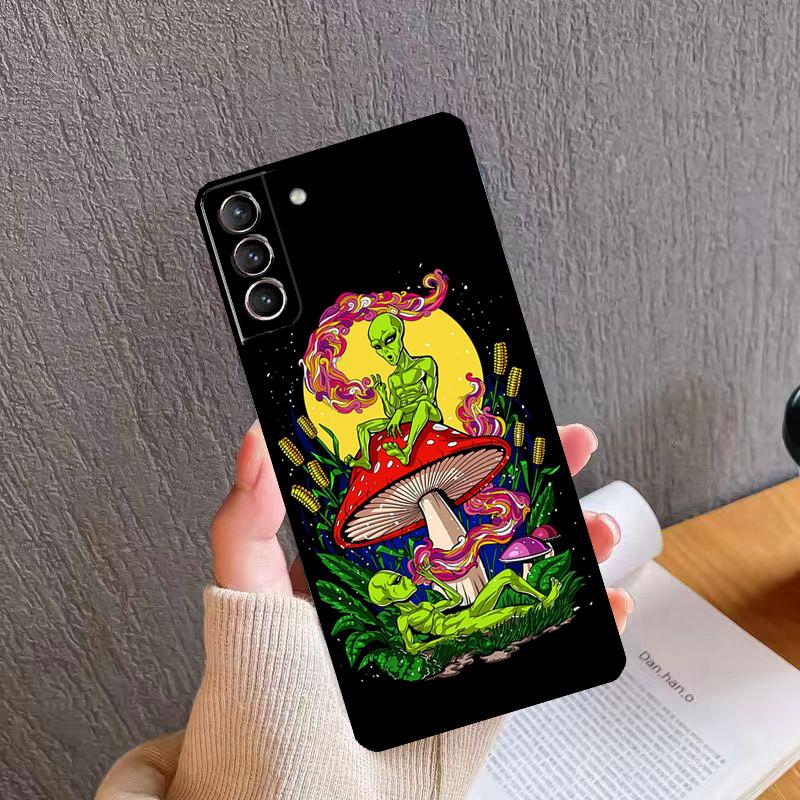 Mushroom Moon Shroom Farmer Phone Case For Samsung Galaxy S24 S26 Ultra S20 S21 S22 S23 S25 Plus S10 S24 S25 FE Cover