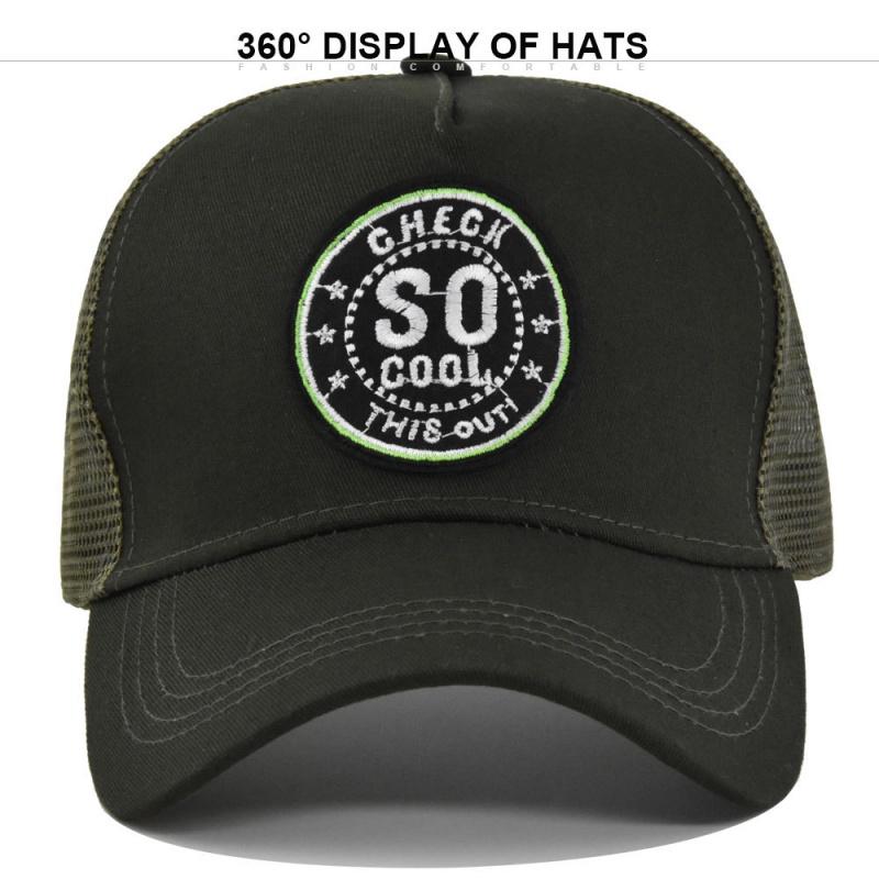 Tak Fajny Siatkowy Kapelusz Baseballowy z Haftem Nowy Letni Jednolity Kapelusz Przeciwsłoneczny Mężczyźni Kobiety Unisex-Młodzież Bawełniane Czapki Snapback Modna Czapka Hip Hop