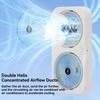 Double Head USB Fan Portable Desktop Fan, 360° Rotatable Blades, Adjustable Hanging and Standing Modes, 3-Speed Control,Rechargeable Personal Mini Fan