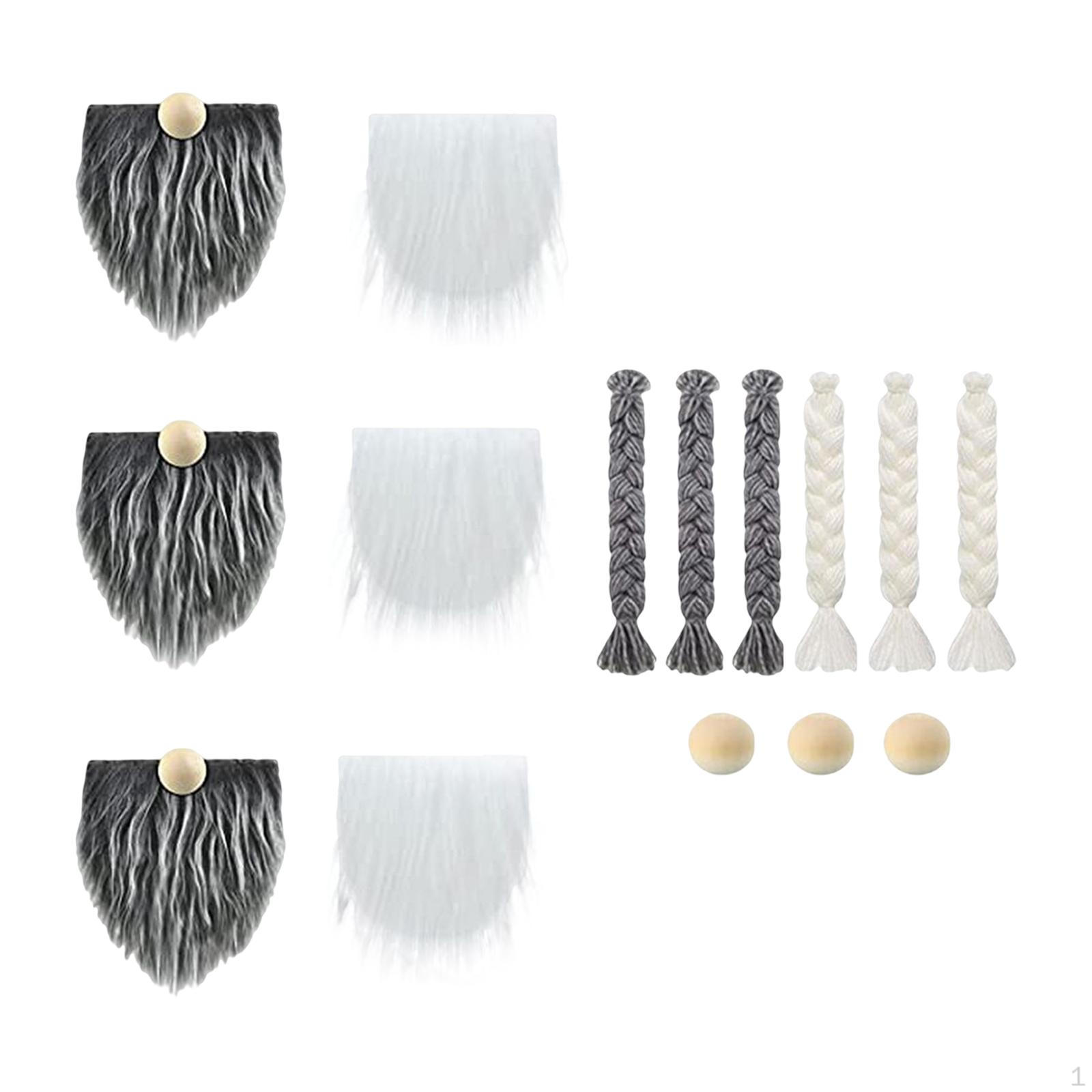 

Тканевый костюм гнома с бородой, деревянные шарики ручной работы своими руками для праздничных принадлежностей B_18cmx9cm