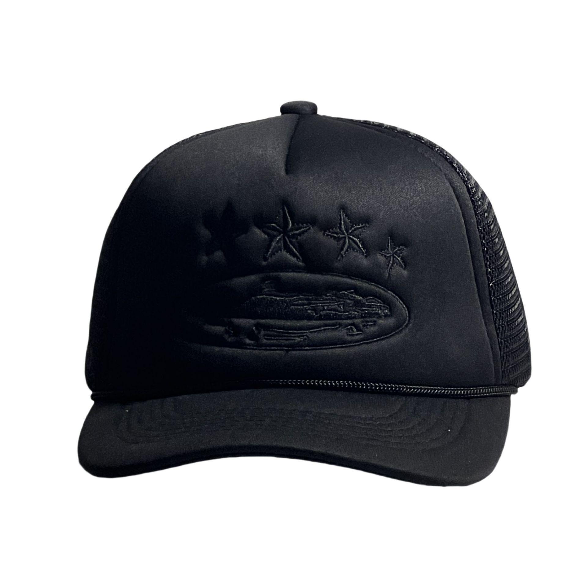 Corteiz 5 starz alcatraz trucker americká trucker kšiltovka módní značka vyšívaná ochrana proti slunci karta as the picture black