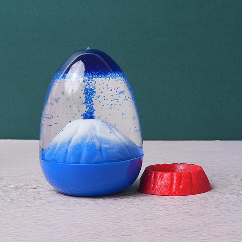Eggshell Volcanic Eruption, Floating Sand Volcanic Eruption Ornament, Acrylic  Liquid Hourglass Timer Ornament.
