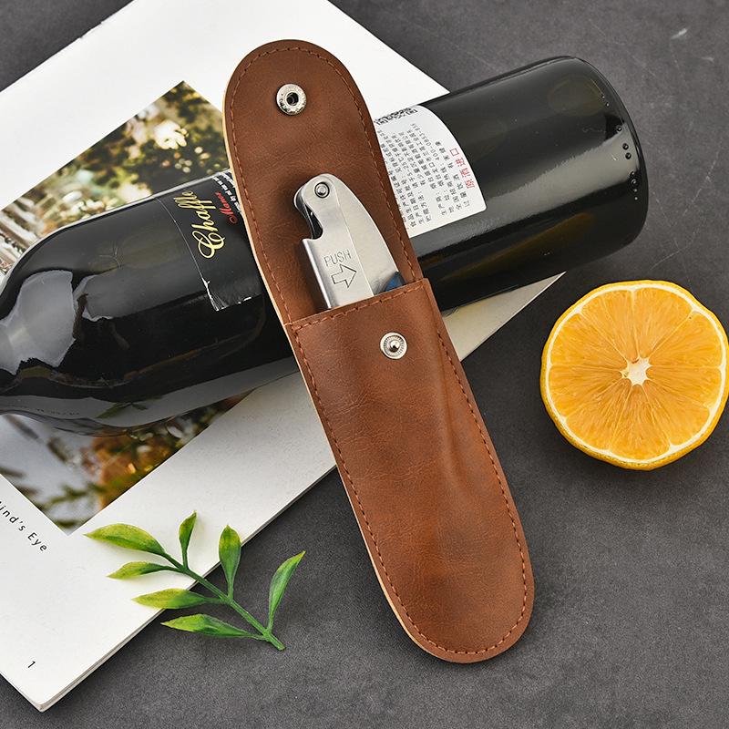 

Stainless Steel Seahorse Corkscrew with Pear Wood Handle for Red and White Wine Bottles