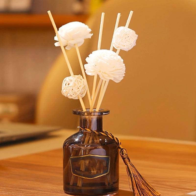 10pcs Reed Oil Diffuser Aroma Stick DIY Handmade Rattan Sticks Fragrance for Home Bathrooms Living Room Decoration
