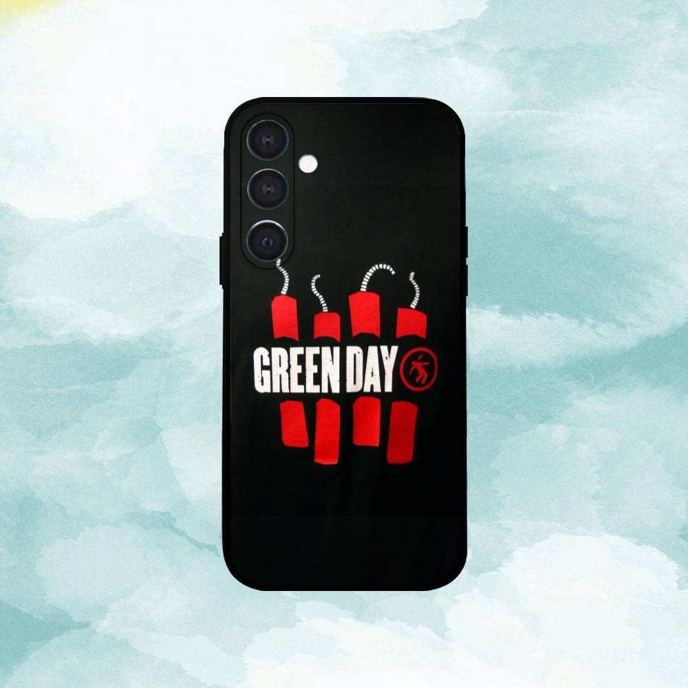 G-Green D-Day Band Phone Case For Samsung  A73,72,71,A52,51,40,41,A22,A32,31,A13, Soft Black Shell