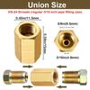 7/16 Inch-24 Threads Brake Line Fitting Inverted Flare Fitting  Vehicle Tube Connection