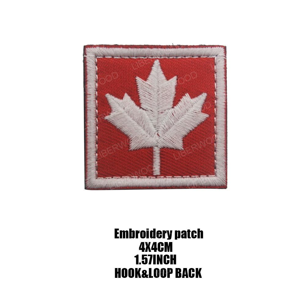 Bestickter Aufnäher 'Proud To Be Canadian' – Kanada-Flagge Mit Ahornblatt, 9,5 Cm, Bügelbar