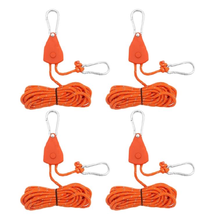 Camping Ratchet Hanger Pulleys Tent Hook Rope Hanger Grow Light Hanger Adjusted