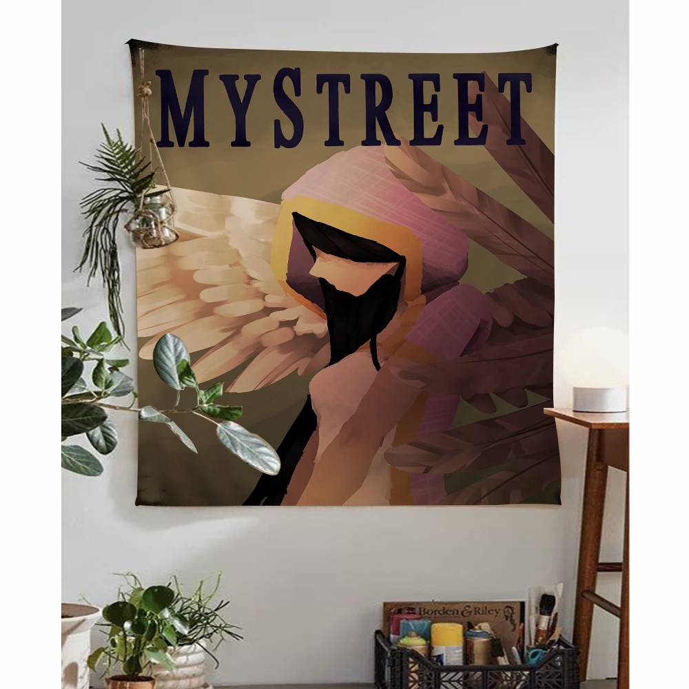 1PC Game Aaphmau Tapestry Art Printing Japanese Wall Tapestry Anime Wall Hanging Home Decor