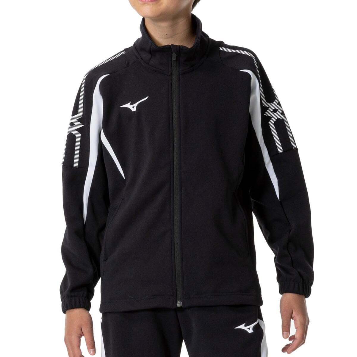 

Mizuno Тренировочная одежда Deep Размер 150 Разминочная куртка, Влагоотводящая, Быстросохнущая, 32MCA140, Темно-синий,