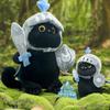 Shield Knight Cat Plush Doll Silly Black Cat Stuffed Toy Decoration Cat Plush Toy  Children