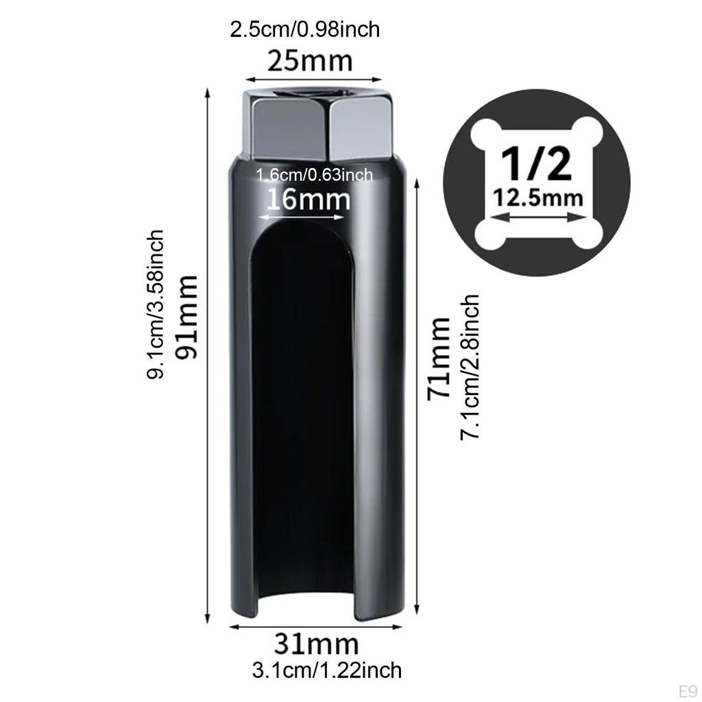 Car O2 Senser Socket Wrench Spanner Metal Trucks Installer Tool Installation Component