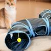 Cat Toy Tunnel Indoor Cat Hide Interactive Play Tunnel Tube Toys Fun Foldable Cat Hideaway Play Toys for Rabbits Puppy Kitten