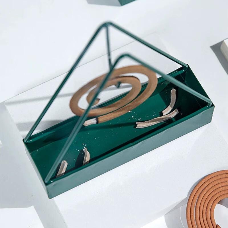 Iron Plastic Mosquito Coil Holder and Incense Burner Frame Incense Holders Modern Mosquito Repellent Incense Holder for Home Bedroom Patio