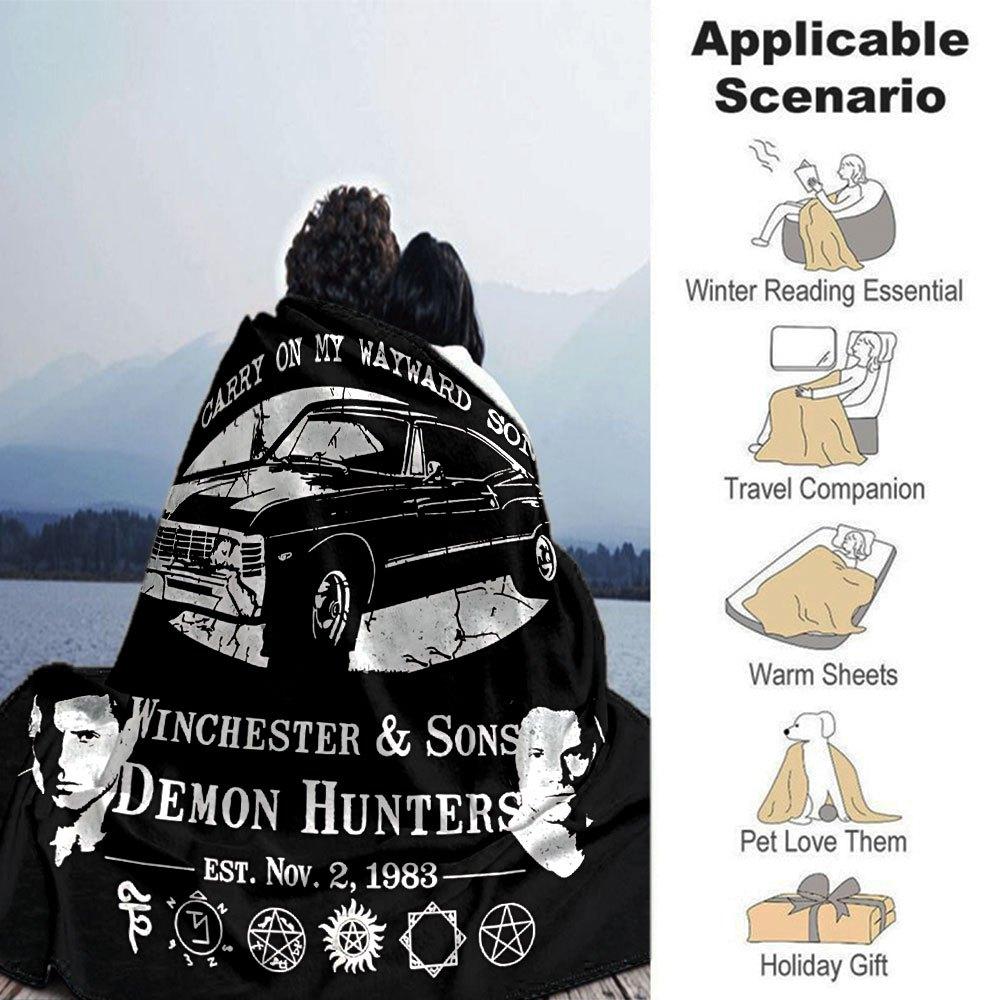 1pc Supernatural 11 Blanket Soft Warm Throw for Home, Office, Travel All Season Cozy Bedding Gift, Office Cozy Accessory