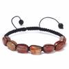 Adjustable Handmade Woven Natural Stone Crystal Beaded Bracelet