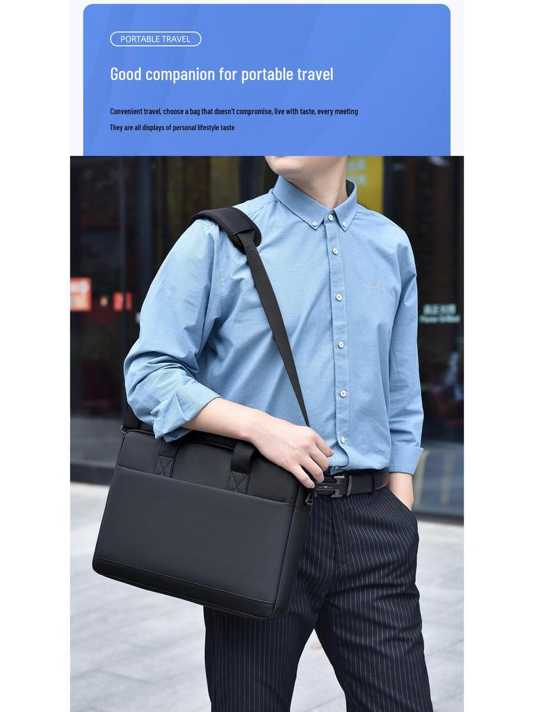 Stilvolle Herren-Umhängetasche & Damen-Pendler-Laptop-Handtasche - Wasserdichte Aktentasche