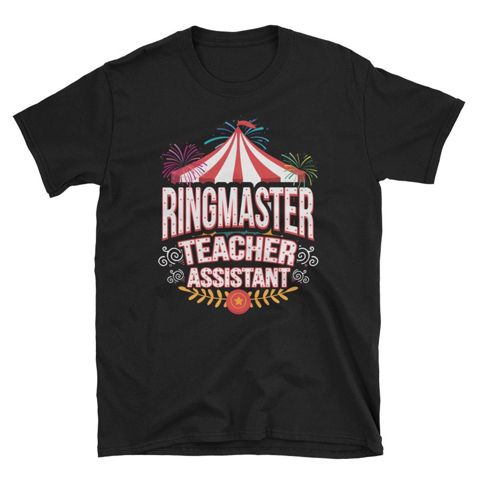 Circus Ringmaster Teacher Assistant Short-Sleeve T-Shirt 2XL