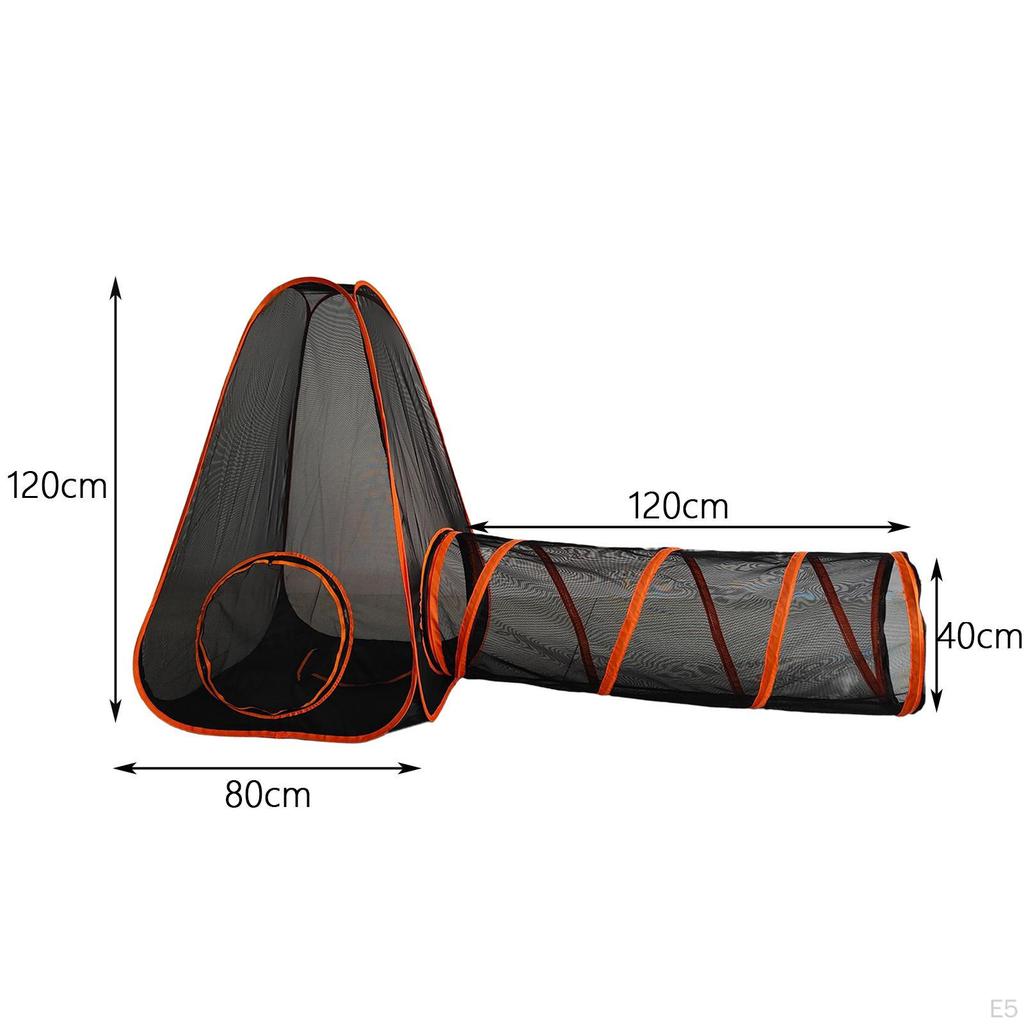 Cat Mesh Outdoor Tent with Tunnel Interactive Toys Foldable