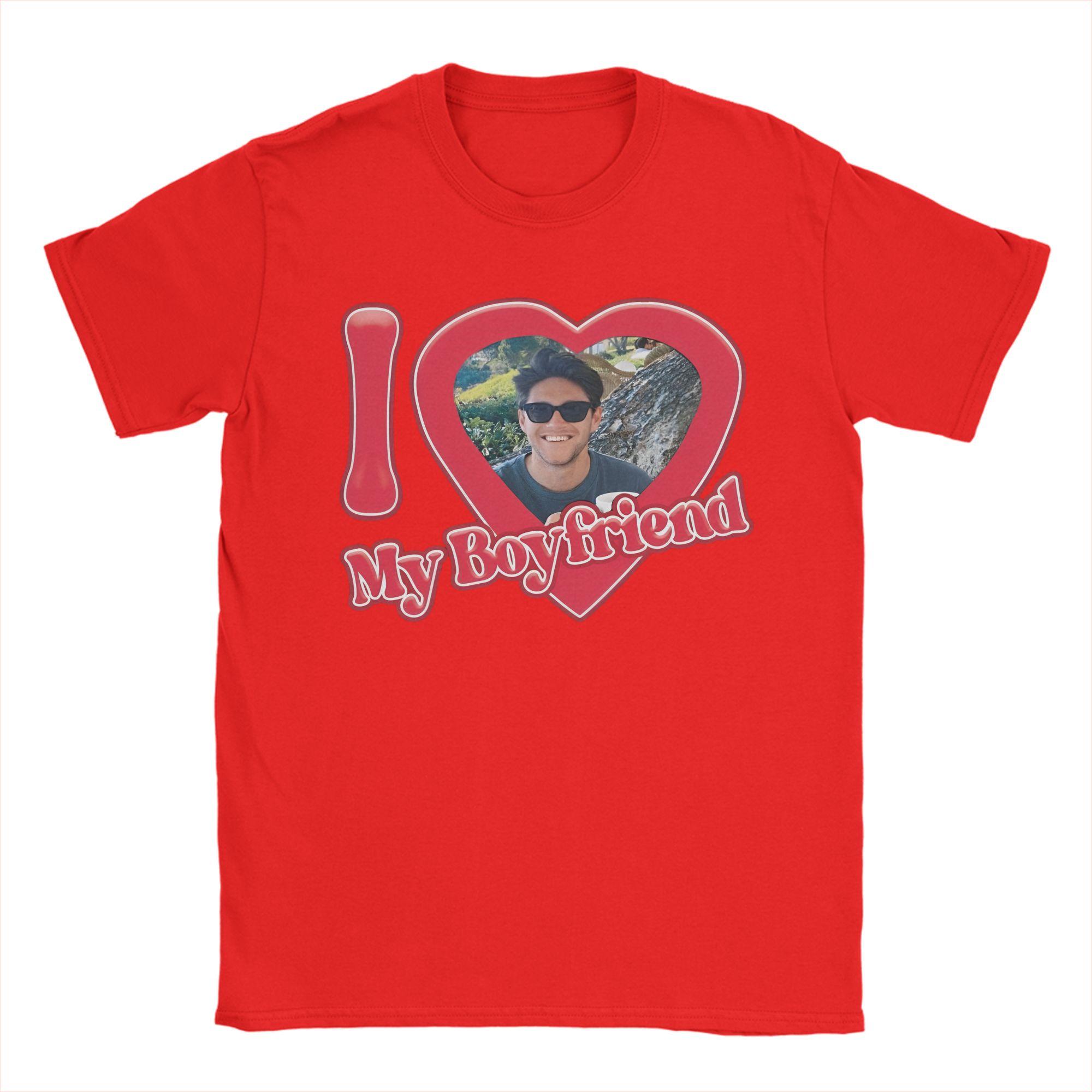 

Unisex s TShirt I Love My Boyfriend Niall Horan Vintage 100 Cotton Tees Short Sleeve T Shirt Crewneck Tops Summer XL