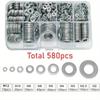 Assortment Kit Stainless Steel Washer Assortment Kit M2 M2.5 M3 M4 M5 M6 M8 M10 Plain Washer Flat Gasket Rings Flat Ring Shops