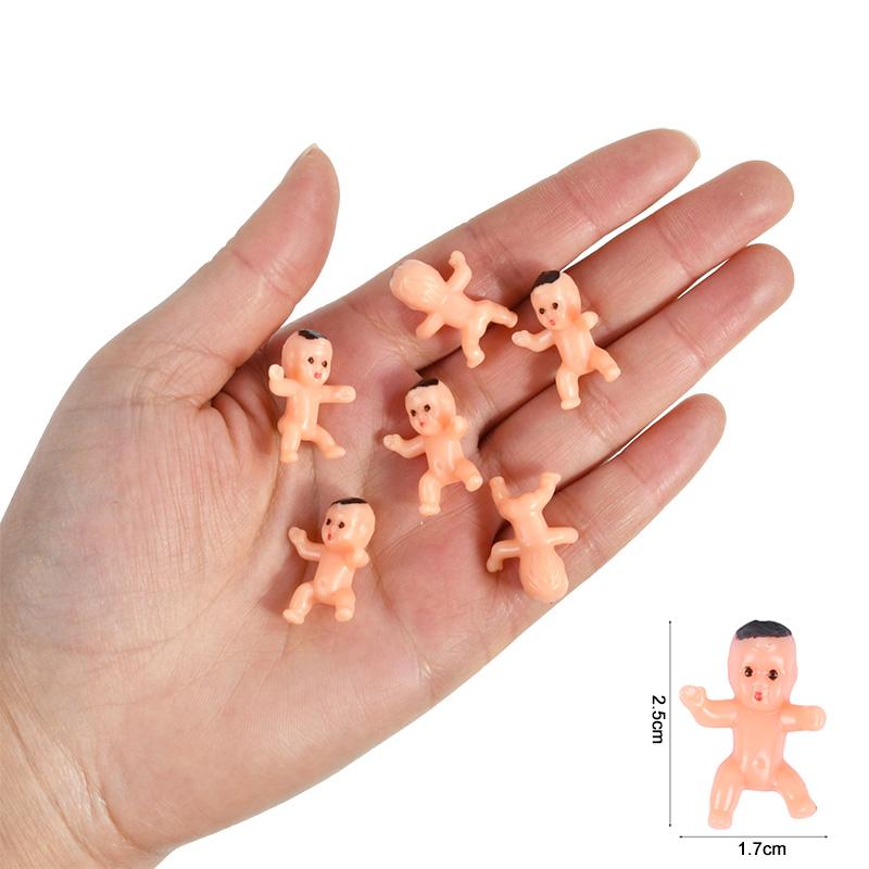 30/60 Stück Mini Plastikbabys Puppe Babyparty Gastgeschenke Gender Reveal Party Deko Zubehör Eiswürfelspiel Requisiten Spielzeug Geschenke für Gäste