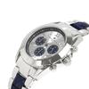 Salvatore Marra Men's Chronograph Watch SM23105-SSWHBL White/Blue Silver