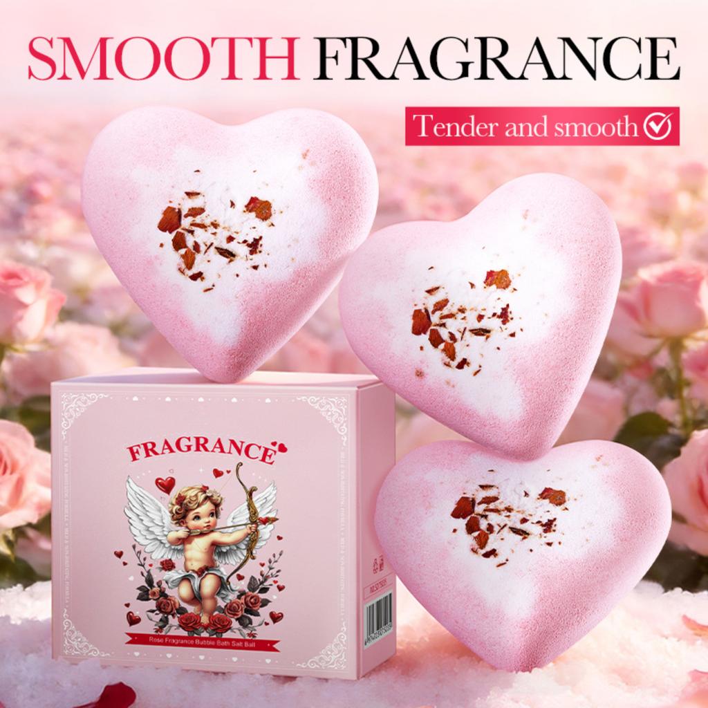 1PCS Heart-Shaped Bath Balls For Bathing And Cleaning