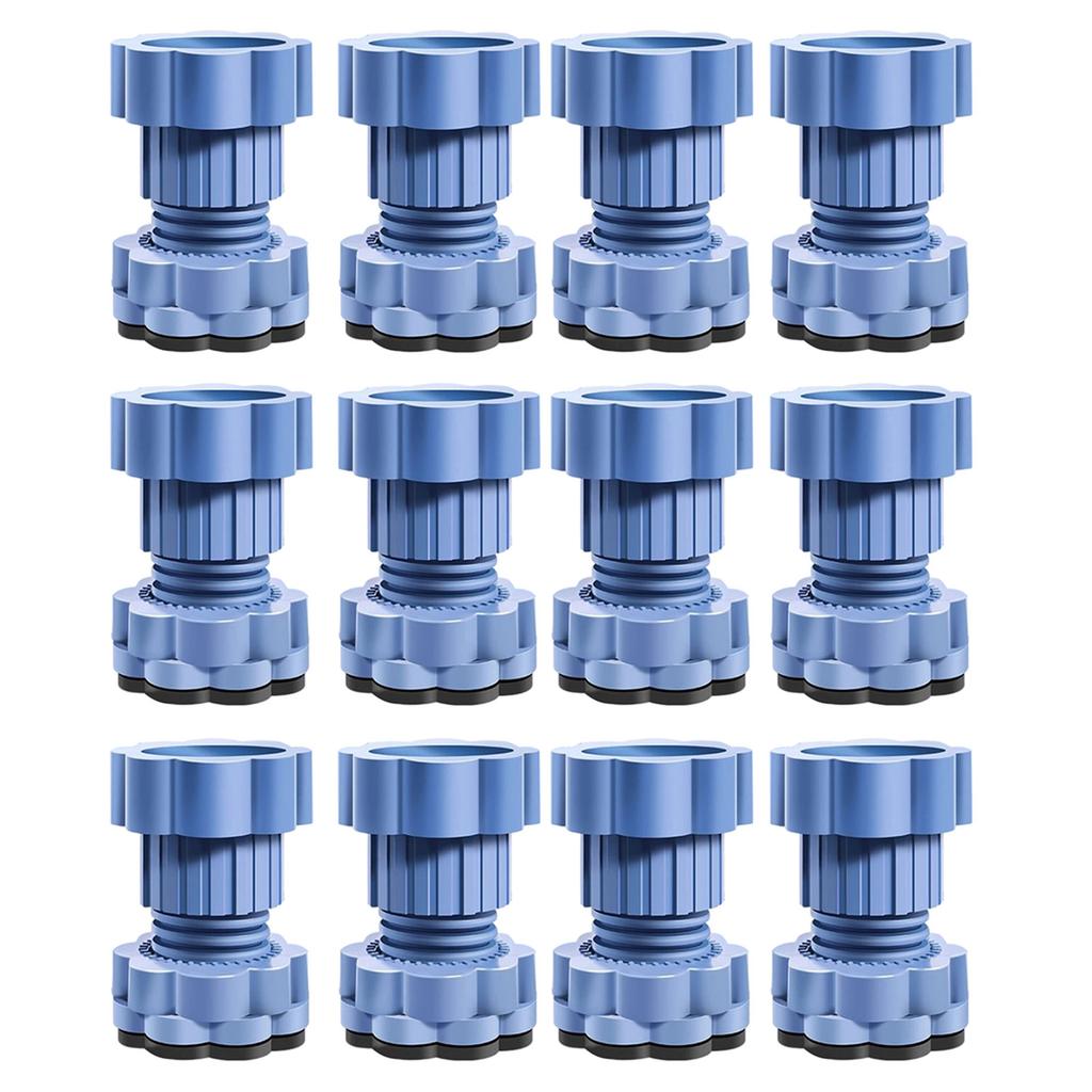 8/12Pcs Universal Adjustable Height Washing Machine Foot Pad Anti Vibration Refrigerator Base Fixed Nonslip Feet Stabilizer
