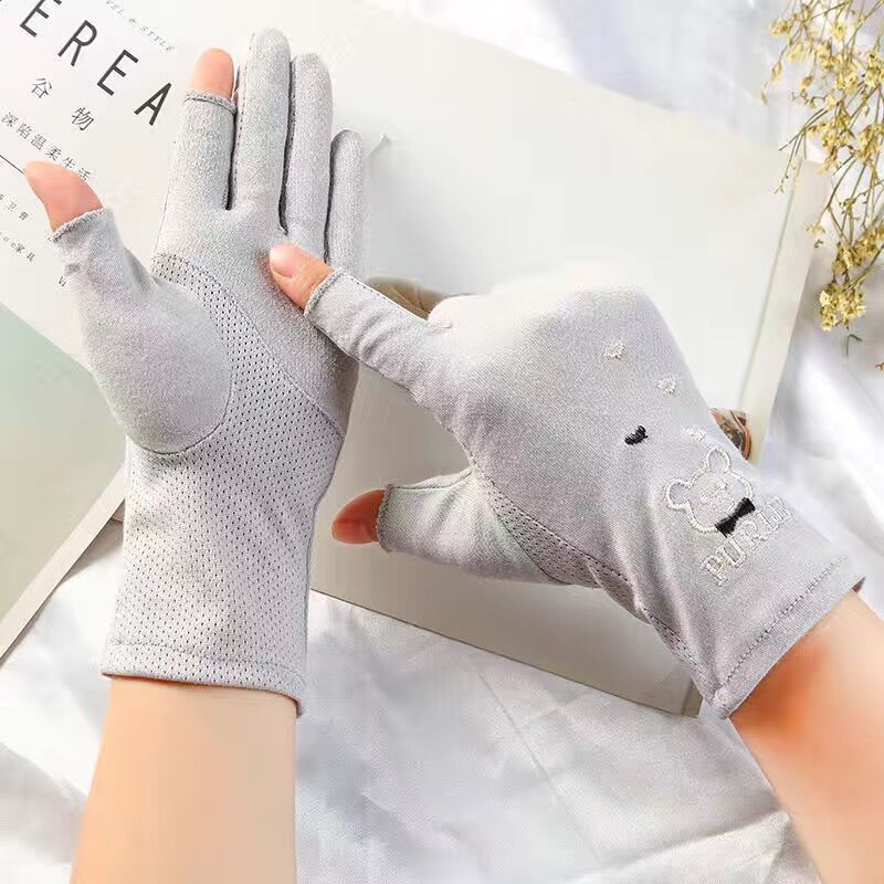 Sunscreen gloves spring and summer UV protection thin
