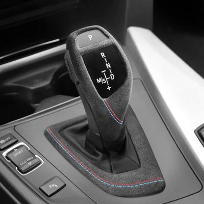 Betterhumz Car Gear Shift Knob Cover Trim for BMW F20 F30 F10 F31 F32 F36 F34 F22 X3 X4 X5 X6 Suede Panel Interior Accessories