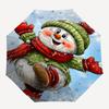 1pc Snowman Winter Wonderland Umbrella: Automatic Opening & Closing, Foldable Design, Outdoor, Festive Gift for Fans, Travelers, Daily Use.K001
