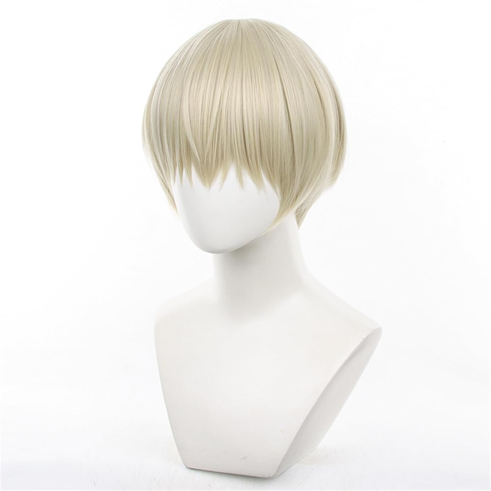 Sizuuenn Windbreaker WIND BREAKER Kaji Ren Ruckup Cosplay Wig with Dedicated Hair for School Cultural and Disguise Wig, Net, Heat-Resistant Yarn,